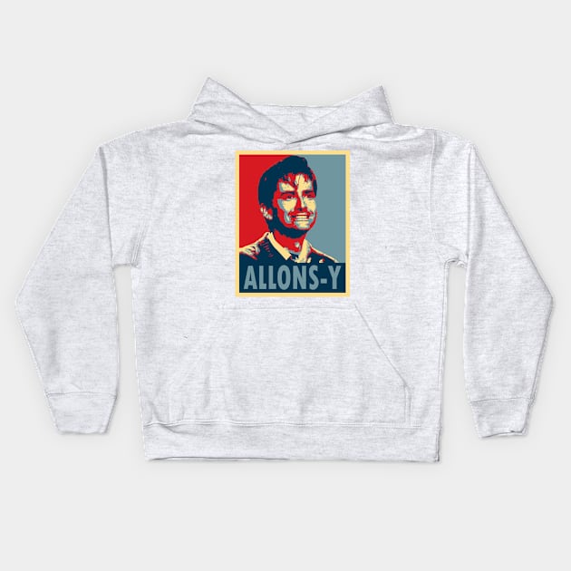 ALLONS-Y Kids Hoodie by lleganyes